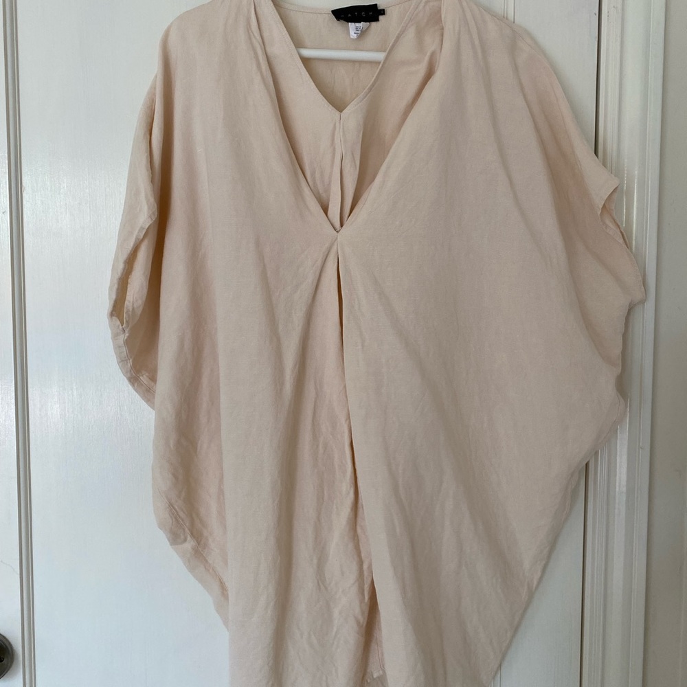Hatch Maternity linen slouch dress